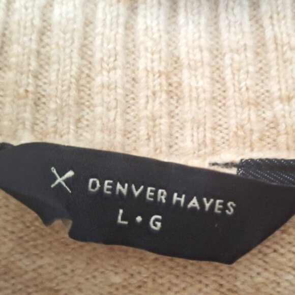 Denver Hayes Color Block Crew Neck Sweater - Casual Style - Size L/G - Picture 3 of 4